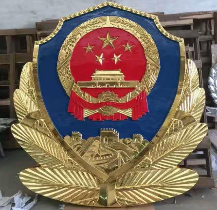 大型警徽制作材质环保无毒